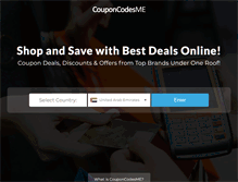 Tablet Screenshot of couponcodesme.com